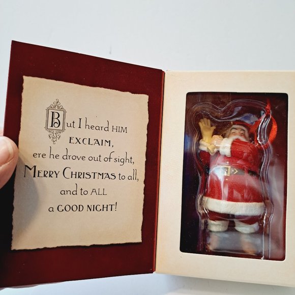 Hallmark Keepsake TWAS THE NIGHT BEFORE CHRISTMAS Santa Claus NEW In Box 2001 - Picture 1 of 5